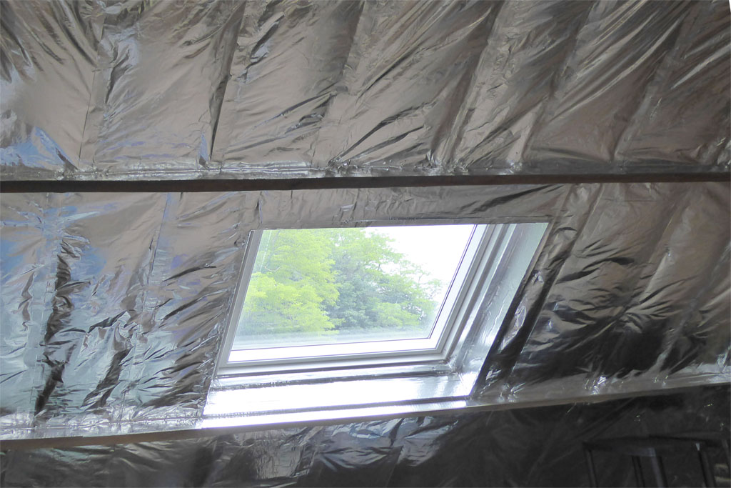 isolation de toiture par l'intérieur